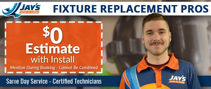 north carolina fixture replacement Jay's Heating, Air & Plumbing.