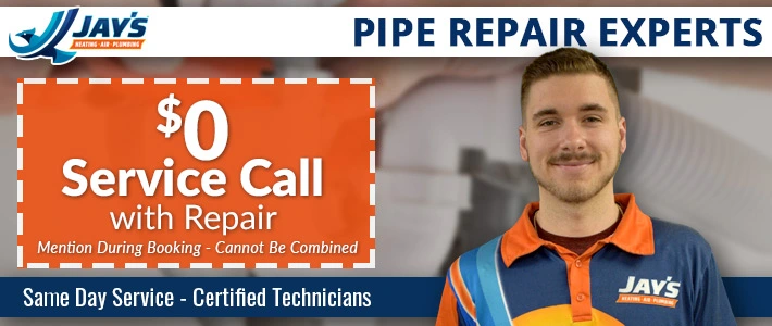 north carolina pipe repair Jay's Heating, Air & Plumbing.